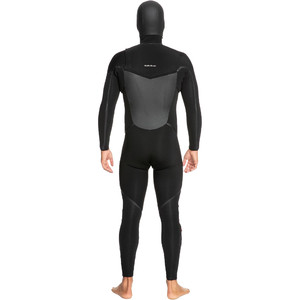 2023 Quiksilver Mens Marathon Sessions 5/4/3mm Hooded GBS Chest Zip Wetsuit EQYW203027 - Black